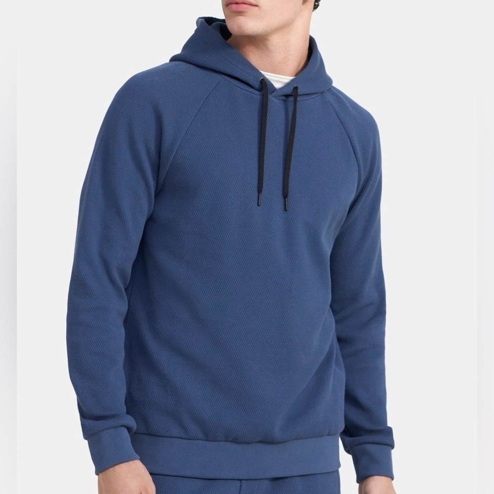 Theory Hoodie in Organic Cotton Thermal. XXL